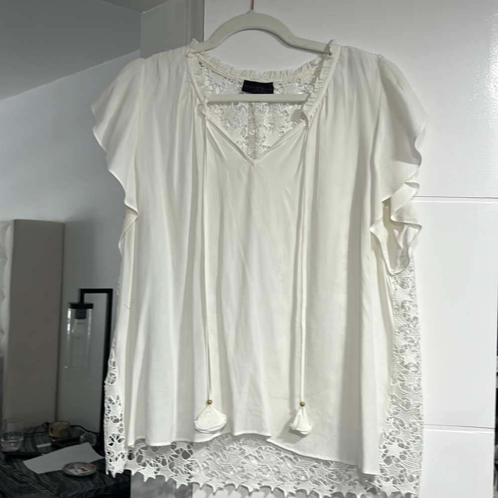 Women’s Hale Bob size medium white top